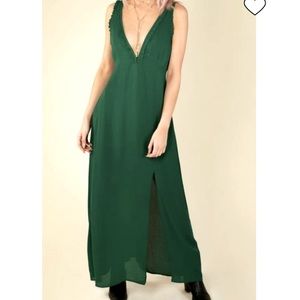 WYLDR London • Los Angeles | Dark Emerald Green Dress
